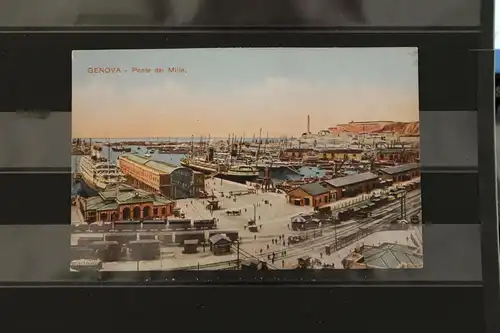 [Echtfotokarte farbig] Genova,  Ponte dei Mille. 