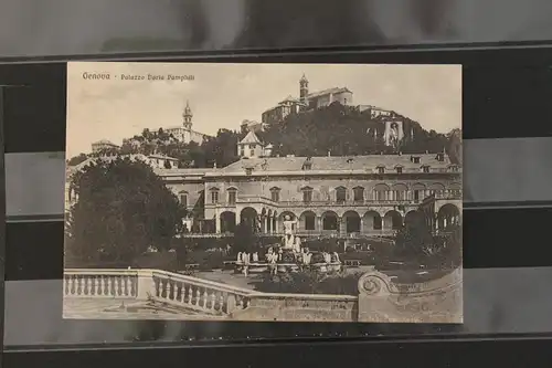 [Echtfotokarte schwarz/weiß] Genova,  Palazzo Doria Pamphili. 
