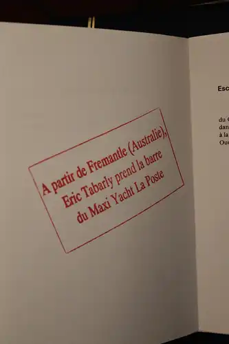 Frankreich Bord - Broschüre Weltumseglung der "La Poste" 1993/1994