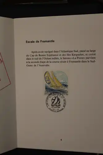 Frankreich Bord - Broschüre Weltumseglung der "La Poste" 1993/1994