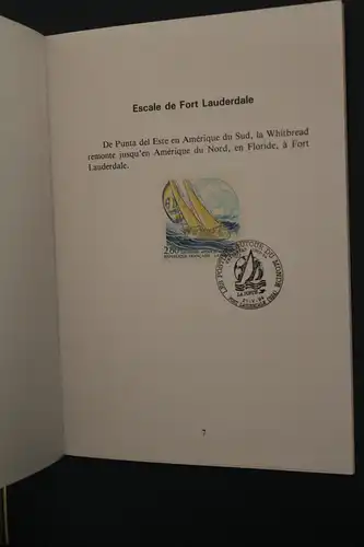 Frankreich Bord - Broschüre Weltumseglung der "La Poste" 1993/1994