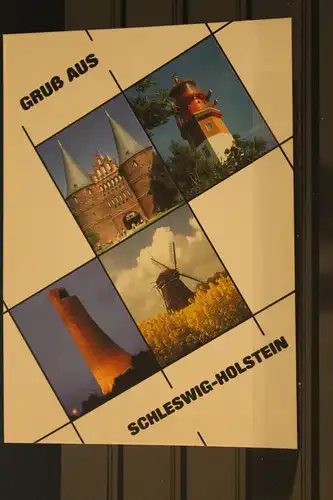 [Echtfotokarte farbig] Gruß aus Schleswig-Holstein. 