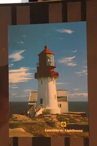 [Echtfotokarte farbig] Leuchtturm/Lighthouse. 