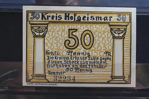 Notgeld Lippoldsberg Kreis Hofgeismar; 50 Pf.