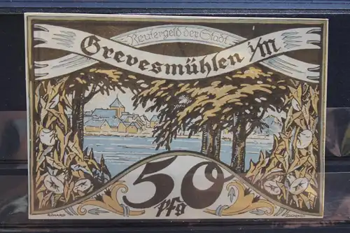 Notgeld Reutergeld der Stadt Grevesmühlen; 50 Pf.