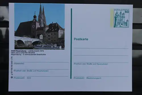 Bildpostkarte  P 129; 1979;  Deutschland: Regensburg