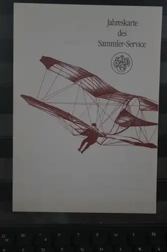 Jahreskarte des Sammler-Service der POST