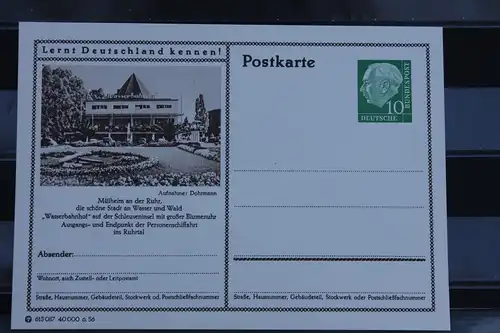 Mülheim, Bildpostkarte von 1956