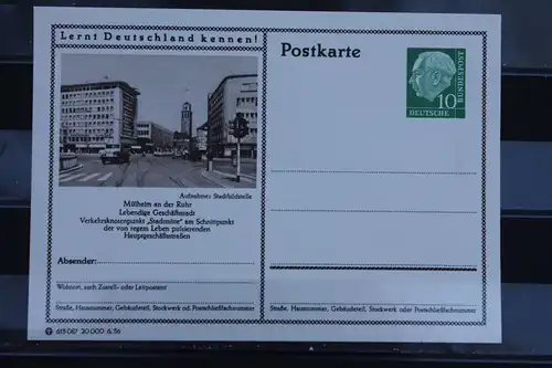 Mülheim, Bildpostkarte von 1956