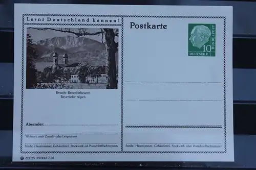 Benediktbeuern, Bildpostkarte von 1956