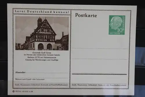 Groß Gerau, Bildpostkarte von 1958