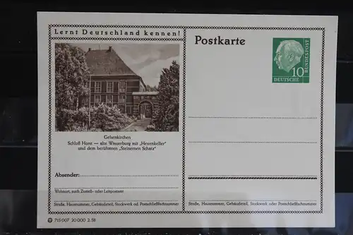 Gelsenkirchen, Bildpostkarte von 1958