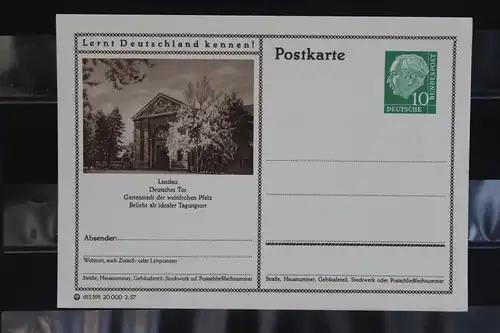 Landau, Bildpostkarte von 1957