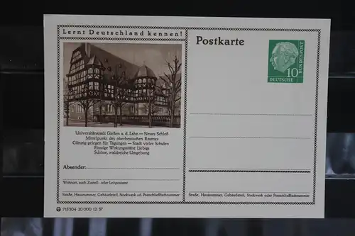 Gießen, Bildpostkarte von 1957