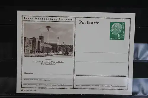 Stuttgart, Bildpostkarte von 1957