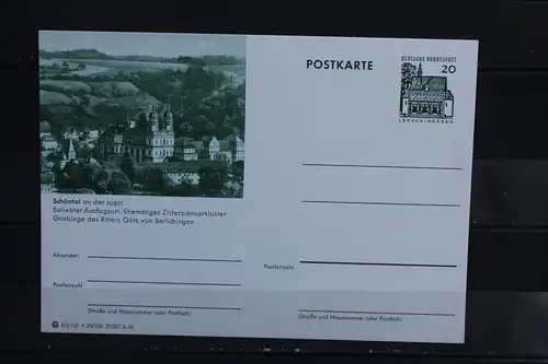 [Ansichtskarte] Schöntal, Bildpostkarte der Bundespost. 