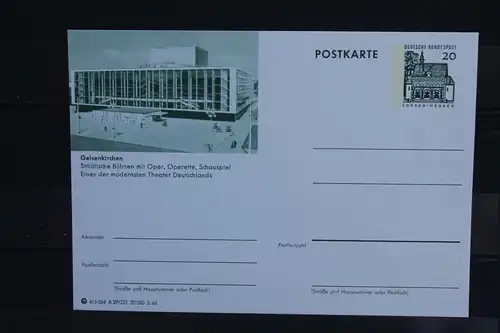 [Ansichtskarte] Gelsenkirchen, Bildpostkarte der Bundespost 1966. 