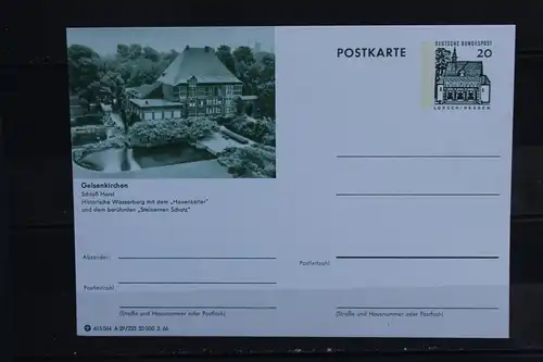 [Ansichtskarte] Gelsenkirchen, Bildpostkarte der Bundespost 1966. 