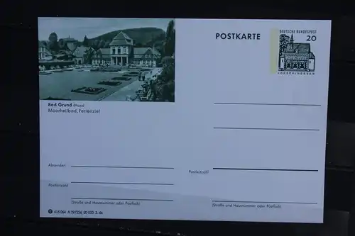 [Ansichtskarte] Bad Grund, Bildpostkarte der Bundespost 1966. 