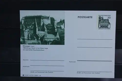 [Ansichtskarte] Ellwangen, Bildpostkarte der Bundespost 1966. 