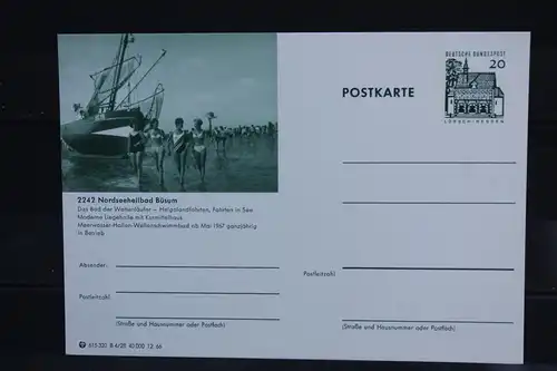 [Ansichtskarte] Büsum, Bildpostkarte der Bundespost 1966. 