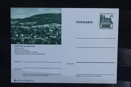 [Ansichtskarte] Fürth, Bildpostkarte der Bundespost 1966. 