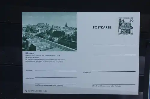 [Ansichtskarte] Nürnberg, Bildpostkarte der Bundespost 1966. 