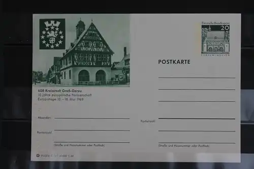 [Ansichtskarte] Groß-Gerau, Bildpostkarte der Bundespost 1969. 