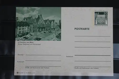 [Ansichtskarte] Frankfurt, Bildpostkarte der Bundespost 1969. 