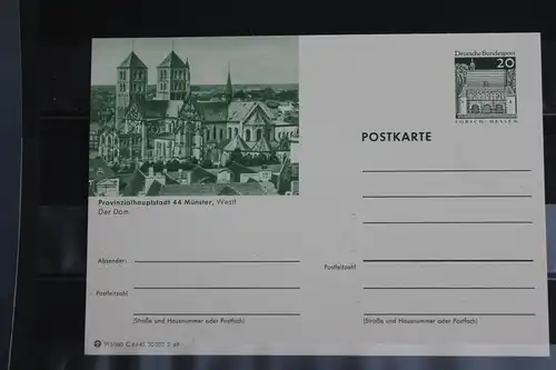 [Ansichtskarte] Münster, Bildpostkarte der Bundespost 1969. 