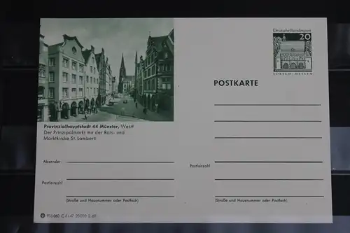 [Ansichtskarte] Münster, Bildpostkarte der Bundespost 1969. 