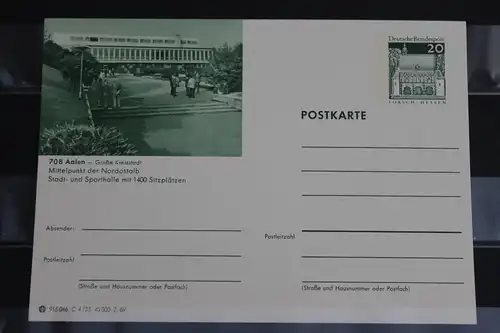 [Ansichtskarte] Aalen, Bildpostkarte der Bundespost 1969. 