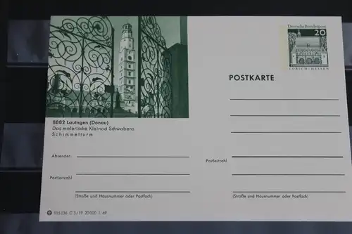 [Ansichtskarte] Lauingen,Bildpostkarte der Bundespost 1969. 