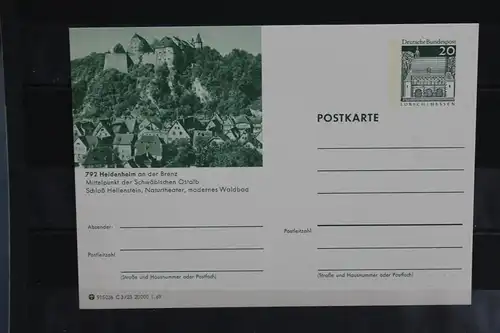 [Ansichtskarte] Heidenheim, Bildpostkarte der Bundespost 1969. 