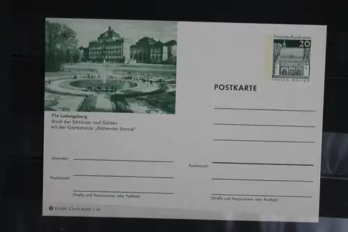 [Ansichtskarte] Ludwigsburg,  Bildpostkarte der Bundespost 1969. 