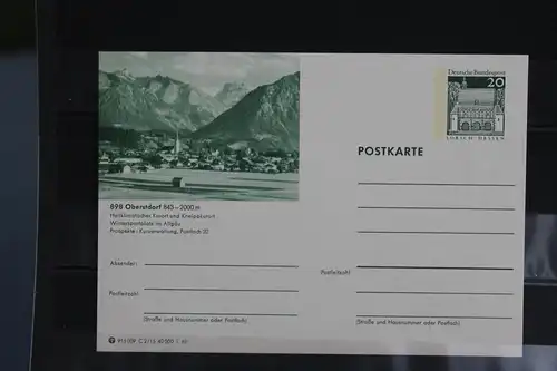 [Ansichtskarte] Oberstdorf,  Bildpostkarte der Bundespost 1969. 