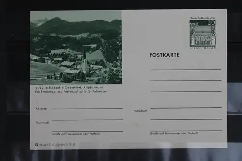 [Ansichtskarte] Tiefenbach, Bildpostkarte der Bundespost 1969. 