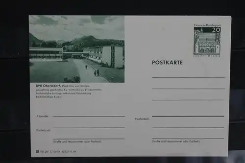 [Ansichtskarte] Oberstdorf, Bildpostkarte der Bundespost 1969. 