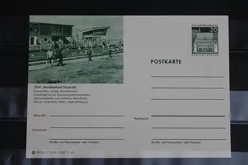 [Ansichtskarte] Hooksiel, Bildpostkarte der Bundespost 1969. 