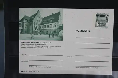 [Ansichtskarte] Heilbronn,  Bildpostkarte der Bundespost 1969. 
