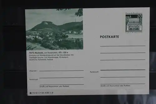 [Ansichtskarte] Heubach,  Bildpostkarte der Bundespost 1969. 