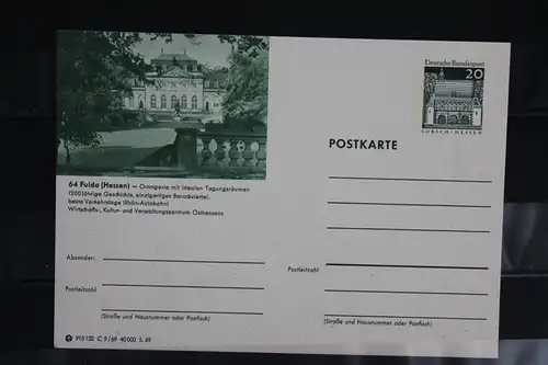 [Ansichtskarte] Fulda,  Bildpostkarte der Bundespost 1969. 