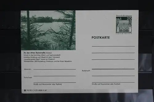 [Ansichtskarte] Ratzeburg,  An der alten Salzstraße,  Bildpostkarte der Bundespost 1969. 