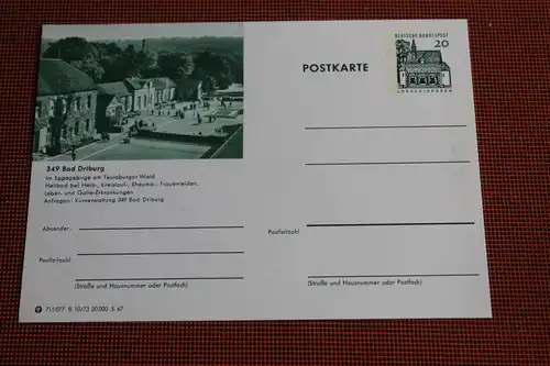 [Ansichtskarte] Bad Driburg,  Bildpostkarte der Bundespost 1967. 