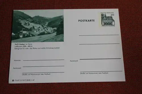 [Ansichtskarte] Sieber,  Bildpostkarte der Bundespost 1967. 