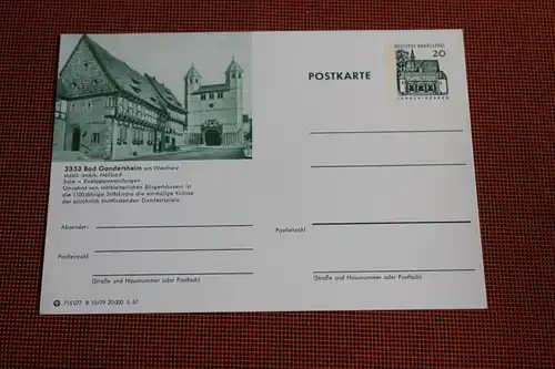 [Ansichtskarte] Bad Gandersheim,  Bildpostkarte der Bundespost 1967. 