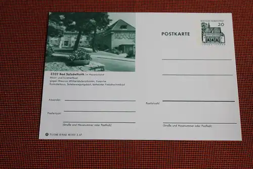 [Ansichtskarte] Bad Salzdetfurth,  Bildpostkarte der Bundespost 1967. 