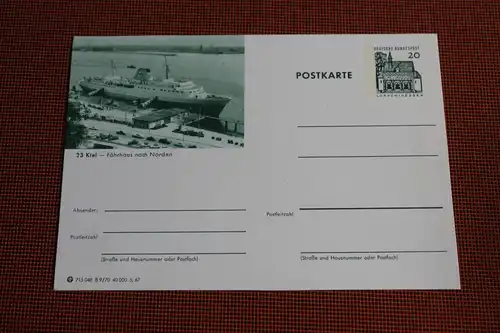 [Ansichtskarte] Kiel,  Bildpostkarte der Bundespost 1967. 