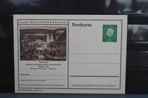[Ansichtskarte] Wiesensteig,  Bildpostkarte der Bundespost 1961. 