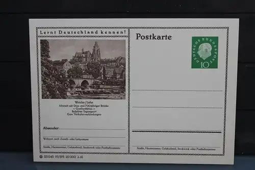 [Ansichtskarte] Wetzlar,  Bildpostkarte der Bundespost 1961. 
